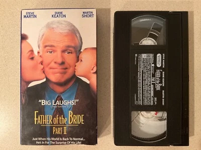 Father of the Bride Part II (VHS, 1996) Steve Martin, Diane Keaton, Martin Short - Image 1 of 3