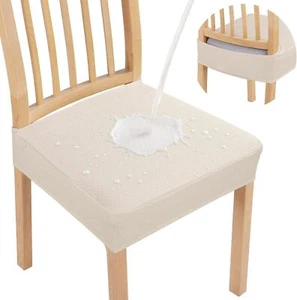 Waterproof Seat Covers for Dining Room Chairs Set of 8 - Picture 1 of 7