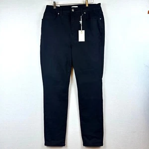 Pantalones de mezclilla ajustados Good American Good Legs para mujer talla 16 cápsula negra mínima nuevos con etiquetas - Imagen 1 de 10