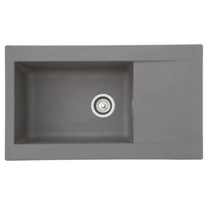 Respekta Einbauspüle Denver 86x50x20 cm, betongrau Spüle Spülbecken - Bild 1 von 6