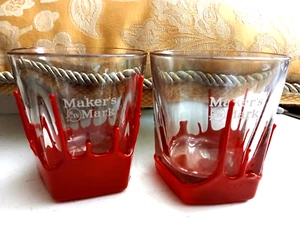 BAR MAKERS MARK BOURBON HEXAGON GLASSES MAKERS MARK NOT INCLUDED - Picture 1 of 3