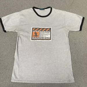 T-shirt Radiohead vintage anni 90 rifiuti piccola ok computer arrampicata muri 1996 - Foto 1 di 15