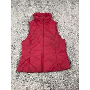 Kenneth Cole Vest Womans Small Red Reaction Quilted Down Puffer GIII G3 Jacket - Picture 1 of 9