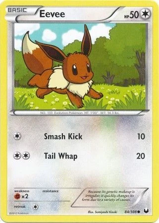 Pokemon TCG Dark Explorers - Eevee 84/108 - Image 1 of 1