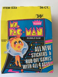 1981 Fleer MS. PAC-MAN ~Clean EMPTY Box ~Time To Upgrade  - Picture 1 of 6