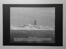 NAVAL PRINT-  HMS DIANA D126 (1952) DARING CLASS DESTROYER- SEEN HERE JULY 1969