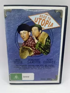 Road to Utopia DVD Region 4 VGC Bob Hope, Bing Crosby Black & White Free Post - Picture 1 of 2
