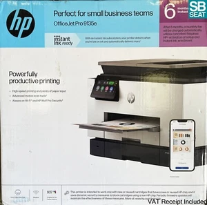 HP OfficeJet Pro 9135e A4 Colour Inkjet Printer Copier (OPEN BOX) INKS & VAT Inc - Picture 1 of 9