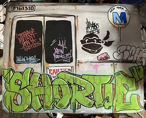 Shortiez Ink Graffiti 16 X 20 Canvas Board Painting TMNT NYC Stencil Sticker - Picture 1 of 1