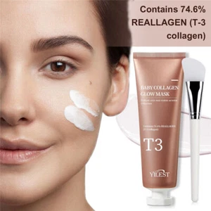 T3 Baby Collagen Glow Mask T3 Collagen Peel Off Masks T3 Collagen Peeling Mask - Picture 1 of 11