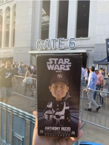 2023 Star Wars Anthony Rizzo Mandalorian BOBBLEHEAD SGA 5/12 New York Yankees NY - Picture 1 of 6