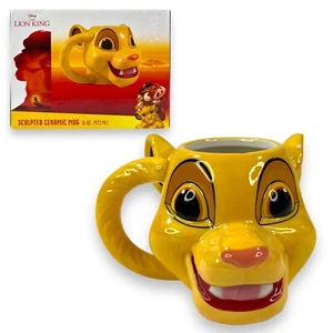 Taza de cerámica esculpida en 3D Disney El Rey León Simba 16 oz. (473 ml) Vandor NOB - Imagen 1 de 24
