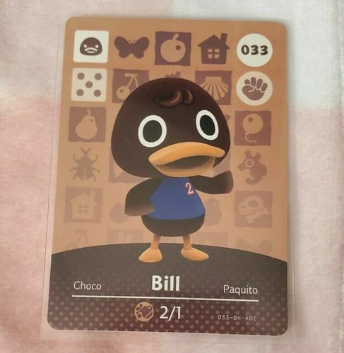 Animal Crossing Amiibo Card - 033 - Bill | eBay