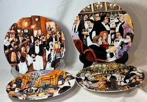 4 NEW GUY BUFFET SANTA BARBARA APPETIZER DESSERT OR SALAD PLATES -FREE SHIP - Picture 1 of 7