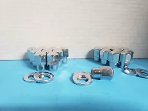 20 MIXED LUG NUTS US WHEELS 10 LUG 1/2-20,10 LUG 12 X 1.5 W/ .55 SHANK 20 OFFSET - Picture 1 of 2