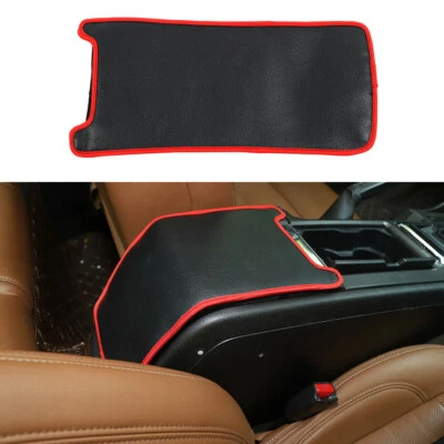 Para Ford Mustang 2009-13 Consola Central Cuero Apoyabrazos Almohadilla Protector Cubierta Loca Foto 1 de 4