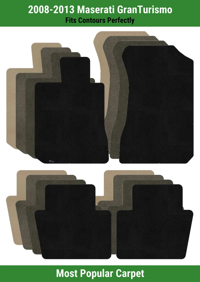 Alfombrillas Lloyd Ultimat fila delantera y trasera para Maserati GranTurismo 2008-2013  Foto 1 de 4