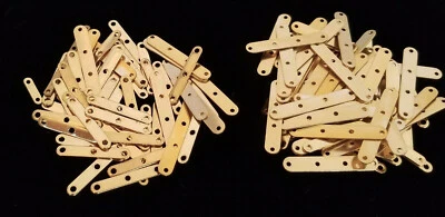 120 SPACER BARS mixed 2 & 3 & 4 hole Gold color BULK LOT Jewelry Making DIY - Imagem 1 de 4