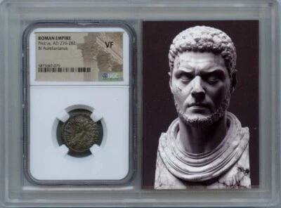 Probus, AD 276-282 ROMAN EMPIRE BI Aurelianianus NGC VF20 Story Vault - Image 1 of 2