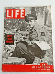 Life Magazine Apr 30 1945 "Life's War Artists" 24 Color Pages  #16567 - Picture 1 of 7