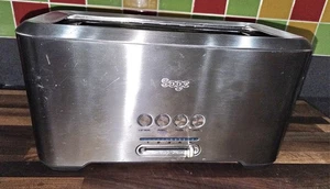 Sage The 'A Bit More' Toaster 4 Slice BTA730 1800W Brushed Stainless Steel. - Picture 1 of 9