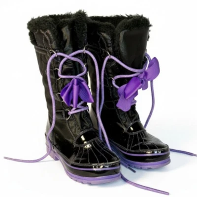 Botas negras y moradas JoJoSiwa para niñas talla 2 Foto 1 de 4