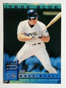 1998 Leaf Rookies and Stars True Blue #14 Wade Boggs (EXMT) - Picture 1 of 2