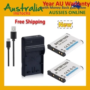 2x Battery + Charger For EN-EL19 Nikon Coolpix S32 S33 S100 A100 A300 W100 W150 - Picture 1 of 5
