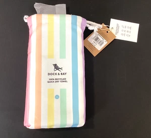 Dock & Bay Quick Dry Towels - Summer - Pastel Colors Bar - 100% Recycled X Large - Picture 1 of 11