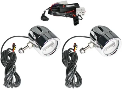 Faros antiniebla LED halo cromados ProBeam personalizados Dynamics Harley Touring FLH/T 97-13 Foto 1 de 4
