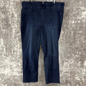 Liverpool Jeans Plus Size 18W Slim Stretch Cotton Blend Flat Front Pants Blue - Picture 1 of 12