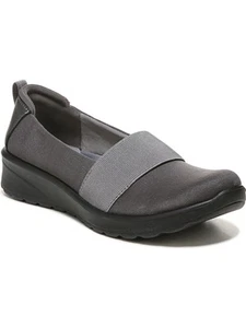 BZEES Womens Gray Lightweight Gracie Round Toe Wedge Slip On Sneakers Shoes 10 M - Picture 1 of 11