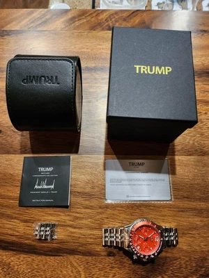 New/Sold Out/Numbered/Trump Victory Fight Fight Fight Percision Chrono Watch - Image 1 of 4
