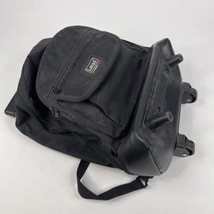 Lucas Monarch Laptop Rucksack mit Rollen und Griff schwarz drei Taschen Nylon - Bild 1 von 13