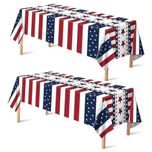  4th of July Decorations - Red White and Blue Disposable Red White Blue - Picture 1 of 7