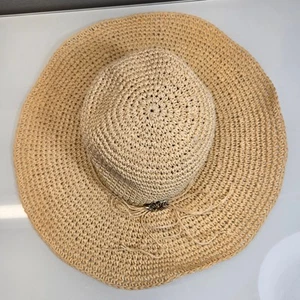 Brighton Floppy Sun Hat Women One Size 100% Paper Summer Beach Travel Packable - Picture 1 of 9