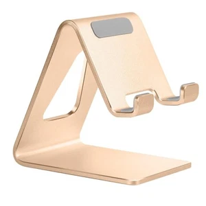 Desk Cell Phone Stand Phone Holder, Aluminum Phone Cradle Dock for iPhone 15 ... - Picture 1 of 7