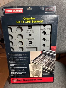 VINTAGE CRAFTSMAN 9-65172 STANDARD/METRIC SOCKET ORGANIZER SET, HOLDS UP TO 195 - Bild 1 von 3
