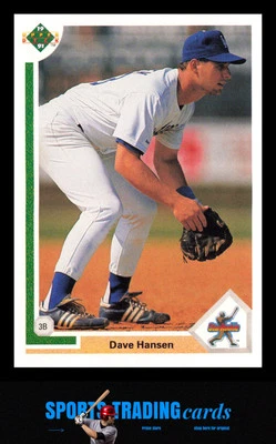 1991 Upper Deck #4 Dave Hansen Los Angeles Dodgers - Image 1 of 2
