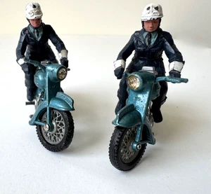 Vintage (1960's)  Britains Ltd  diecast Patrolman motorcycles (2) - Picture 1 of 10