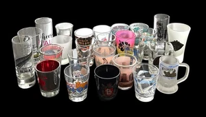 Shot Glasses Collection 26 Shot Glasses Souvenirs Countries States Various Sizes - Picture 1 of 3