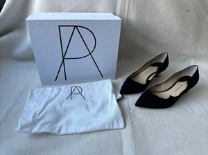 PAUL ANDREW ANKARA BLACK SUEDE PUMPS SWAROVSKI CRYSTAL ORB HEELS SIZE 40 - Picture 1 of 12