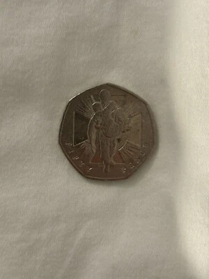 2006 Victoria Cross Heroic Acts Wounded Soldier 50P Fifty Pence UK Coin Hunt VGC - Image 1 of 2