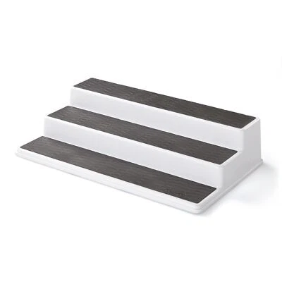 2555-0188 Non-Skid 3-Tier Spice Pantry Kitchen Cabinet Organizer 15-Inch Whit... - Image 1 of 4