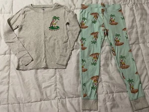 Old Navy Unisex Boys Girls M (8) Merry & Bright Holiday Christmas Beach Pajamas - Picture 1 of 4