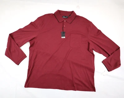 Camisa con cuello estilo polo de bolsillo manga larga Marc Edwards XXL (2XL) para hombre Foto 1 de 4