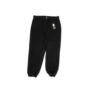 NEU Boohoo Cargo Jogger Damengröße 12 schwarz Denim Jeans - Bild 1 von 4