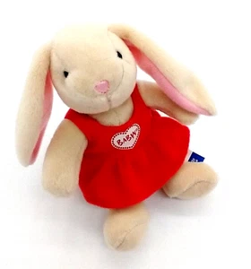 Build A Bear Workshop Plush McDonalds Mini Bunny Pawlette Coufur With Red Dress - Picture 1 of 8