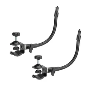 2x CAMVATE Universal 1/4" Gooseneck Arm w/Teblet Clamp Clip fr Camera Flashlight - Picture 1 of 8