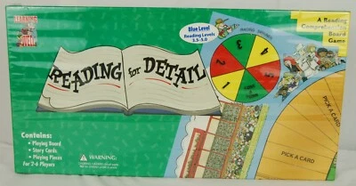 Reading for Detail, Blue Level Edition - Un juego de mesa de comprensión lectora nuevo Foto 1 de 4